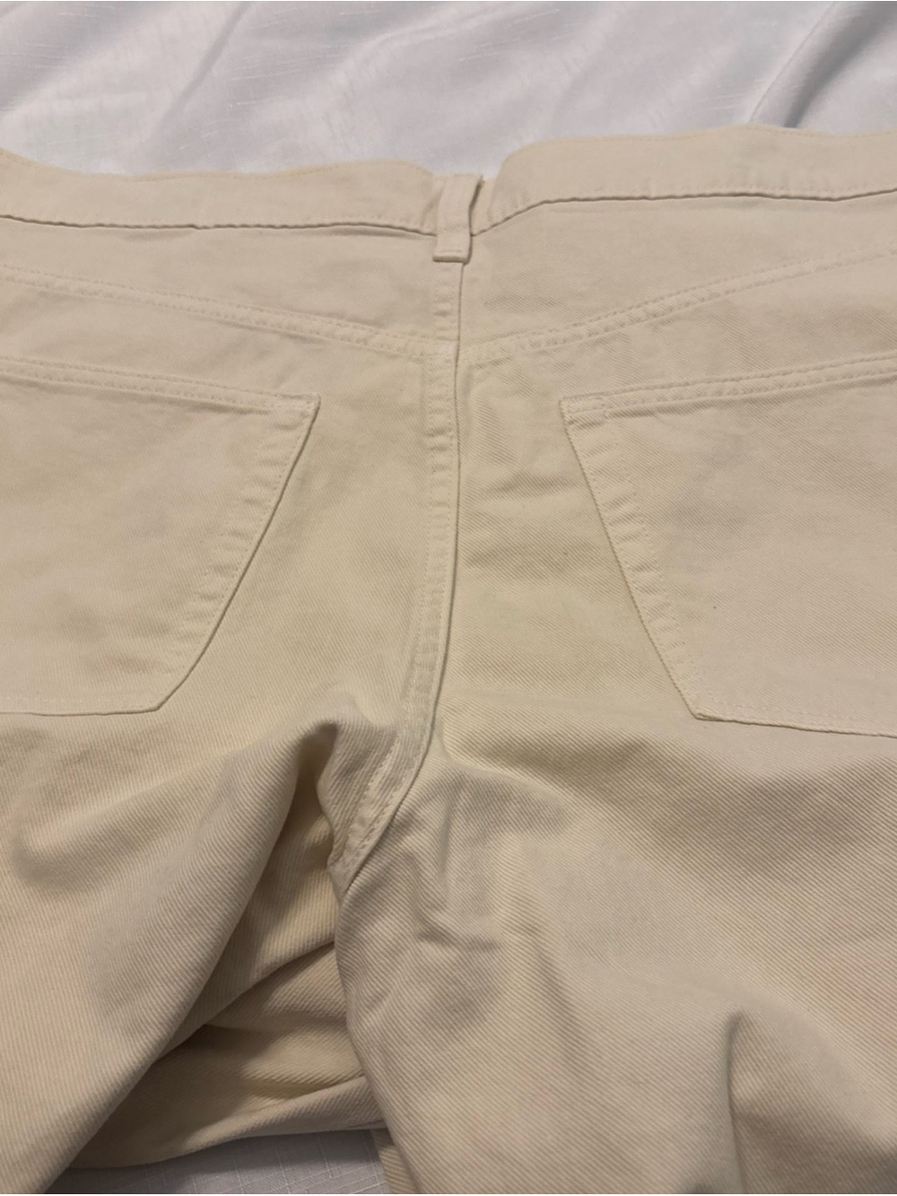 Gap Birch Ivory Low Rise Stride Jeans SZ 18/34 Denim Wide Leg Baggy Slouchy NWT - Picture 9 of 12